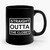 Straight Outta The Closet Funny LGBT Humor Ceramic Mug