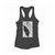 Wolf With Crow Bird Raven Women Racerback Tank Top