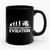 Drummer Evolution Music Humor Drums Funny 1 Ceramic Mug