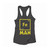 Fe Man Chemical Element For Iron Man Women Racerback Tank Top