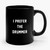 I Prefer The Drummer 1 Simple Art Design Ceramic Mug