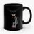 Fun Black Cat Falling Down Ceramic Mug