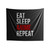 Eat Sleep Anime Repeat Indoor Wall Tapestries