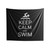 Funny Swimming Keep Calm And Swim Indoor Wall Tapestries