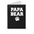 Papa Bear Funny Cute Fathers Day Gift New Dad Tee Spiral Notebook