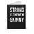 Strong Is The New Skinny Crossfit Marathon Exercise Spiral Notebook