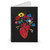 Heart Flower Bouquet Spiral Notebook