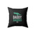 Daddysaurus Rex Fathers Day Dad New Dad Square Pillow Cover
