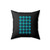 Daisy Blue Flower Pattern Square Pillow Cover