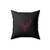 Forest Deer Head Skeleton Square Pillow Cover