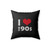 I Love The 90's Square Pillow Cover