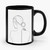 Black Line Woman Art Ceramic Mug