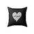 Riot Grrrl With Heart Square Pillow Cover Riot Grrrl With Heart Square Pillow Cover