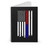 Thin Red & Blue Line American Flag Spiral Notebook