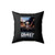 I Love Hockey Baseball Square Pillow Cover