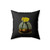 A Vintage Botanical Illustration Of A Cactus Flower In Bloom Square Pillow Cover