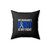 Colon Cancer Awareness Blue Ribbon My Husbands Fight Is My Fight Square Pillow Cover