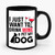 I Just Want To Drink Wine And Pet My Dog Ceramic Mug