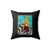 Elvgren Pin-Up Girl Skirting The Issue Square Pillow Cover