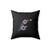 Flower Pattern Ringer Square Pillow Cover
