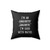 I'm An Engineer I'm Good With Maths Square Pillow Cover