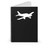 Cherokee Airplane Outline Spiral Notebook