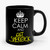 Keep Calm And Get Sherlock On Black Ceramic Mug