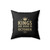 Kings Are Born In October Square Pillow Cover