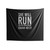 She Will Run & Not Grow Weary Tri- Blend Indoor Wall Tapestries