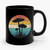 Retro Psychedelic Mushroom Shrooms Ceramic Mug