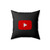 Youtube Square Pillow Cover