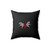 2 Ravens And A Heart Square Pillow Cover