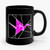 Stained Glass Pink Origami Ceramic Mug