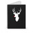 Rudolphdeer Head Silhouette Christmas Holiday Spiral Notebook