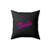 Cute Pink Barbie Square Pillow Cover