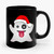 Ghost Emoji Wearing Santa Claus Hat Ceramic Mug