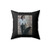 Jim Morrison And Dog Black Square Pillow Cover
