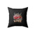 Loads Of Love Red Truck Valentines Square Pillow Cover