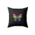 Abstract Colorful Butterfly White Square Pillow Cover