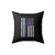 Blessed Are The Peacemakers Back The Blue Matthew 5 9 Thin Blue Line Support Law Enforcement Square Pillow Cover