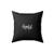 Hopeful Positive Inspirational Hopeful Breast Cancer Awareness Square Pillow Cover