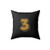 Kids Superstar Third Birthday Square Pillow Cover