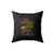 My Broom Broke So I Teach Halloween Teacher Halloween Funny Teacher Witch Teacher Halloween Square Pillow Cover