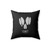 Skull Goth Skull Inspired Cut Out Printed Square Pillow Cover