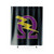 Omega Psi Phi Purple Omega Lighting Bolt Shower Curtain