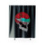 Power Rangers Red Ranger Skull Shower Curtain