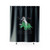 To The Disco Unicorn Riding Triceratops Shower Curtain