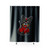 Corgipool Black Shower Curtain