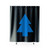 Dipper Gravity Falls Cartoon Blue Pine Tree Shower Curtain