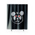 Panda Bear With Heart Eyes Shower Curtain